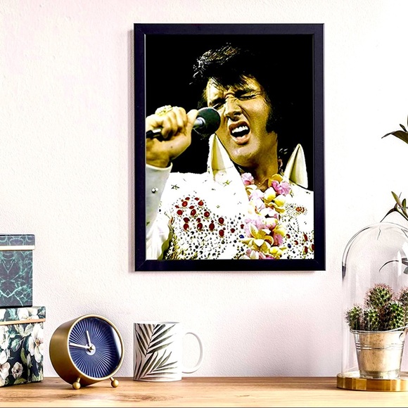 Rare print Elvis Presley, singing in Hawaii print picture wall, art home decor - Picture 2 of 4